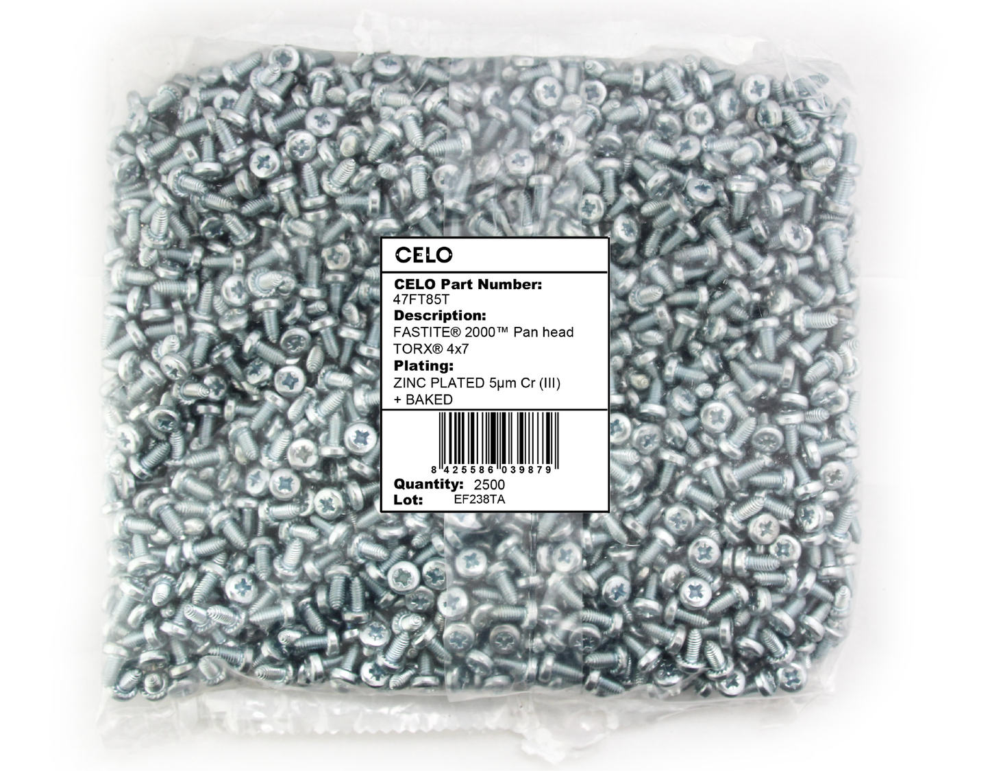 Packaging FASTITE® 2000™ Pan head TORX® recess
