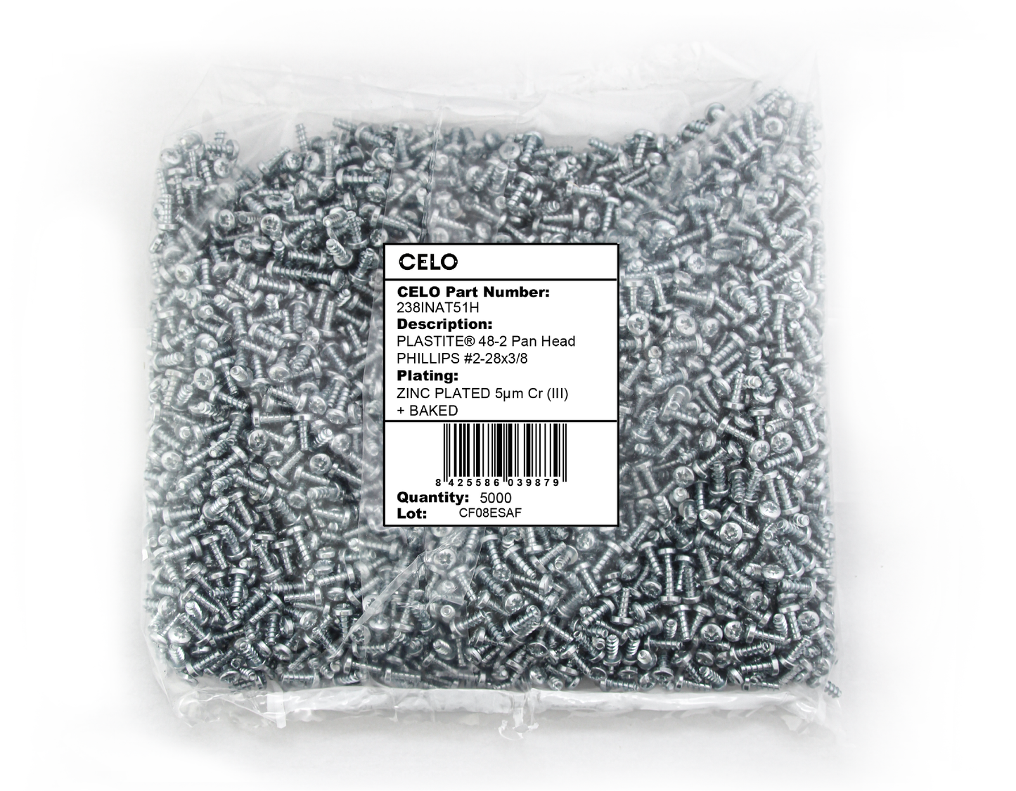 Packaging PLASTITE® 48-2 Pan Head PHILLIPS recess