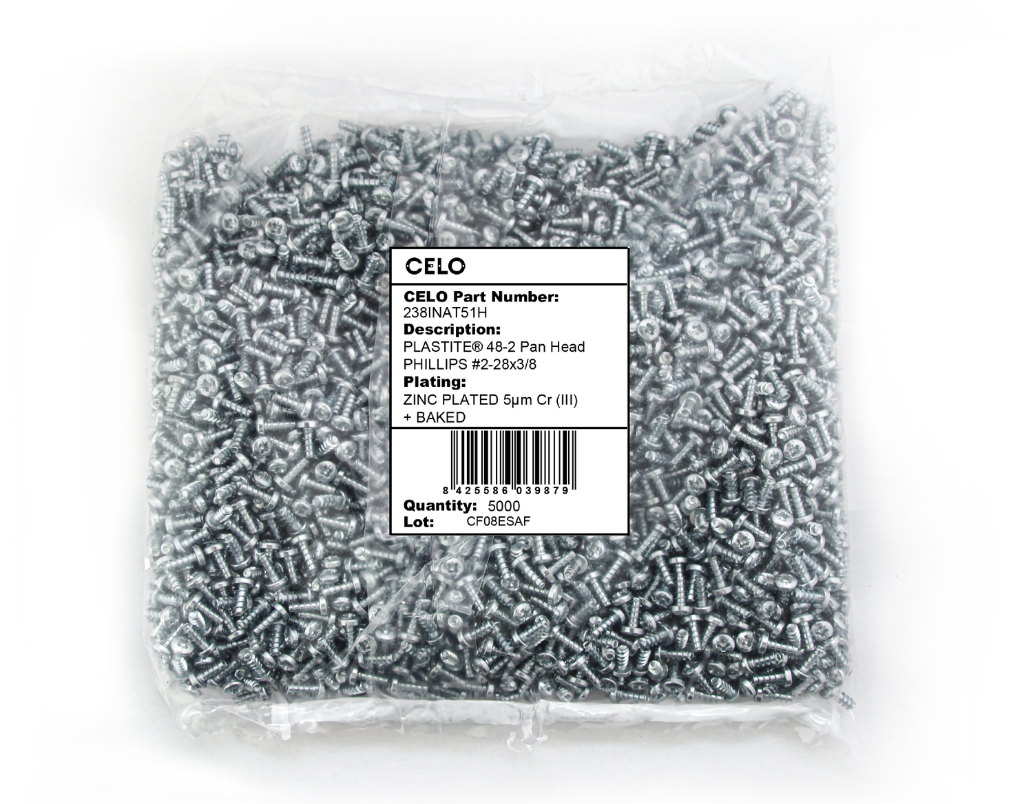 Packaging PLASTITE® 48-2 Pan Head PHILLIPS recess