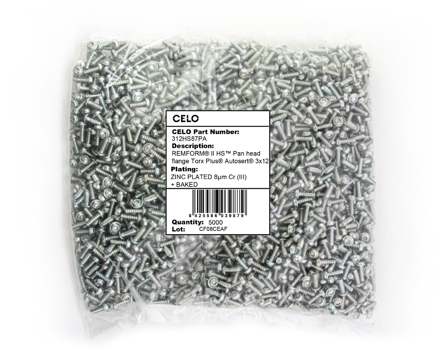 REMFORM® II HS™ Licensed screw, Pan head flange TORX PLUS® AUTOSERT®